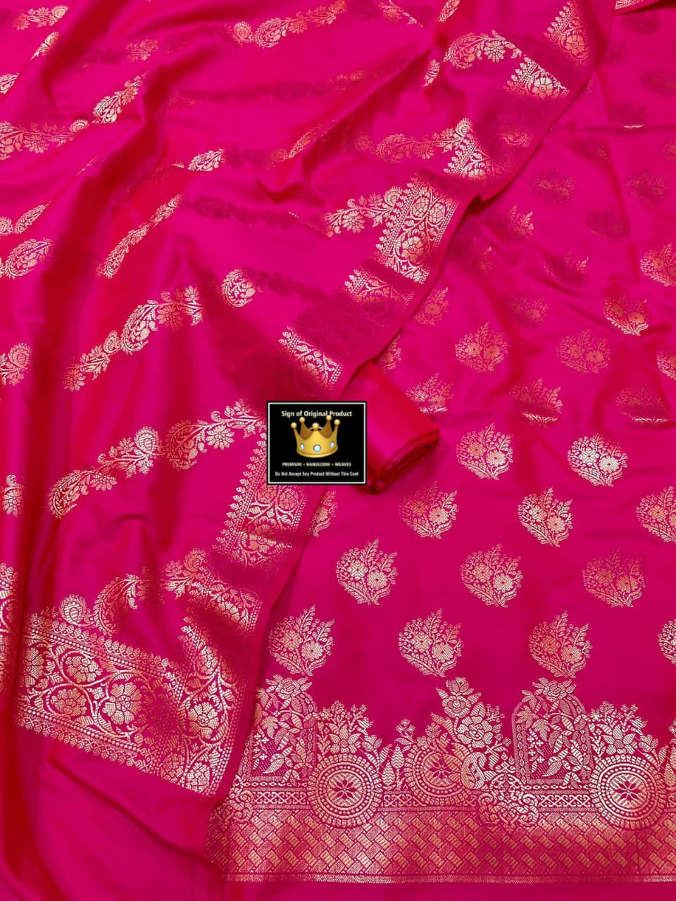 Banarasi Soft Silk Unstitched Suit.