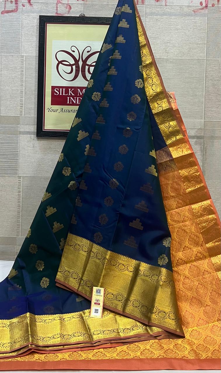 Kanchipuram Pure Handloom Soft Silk Saree.