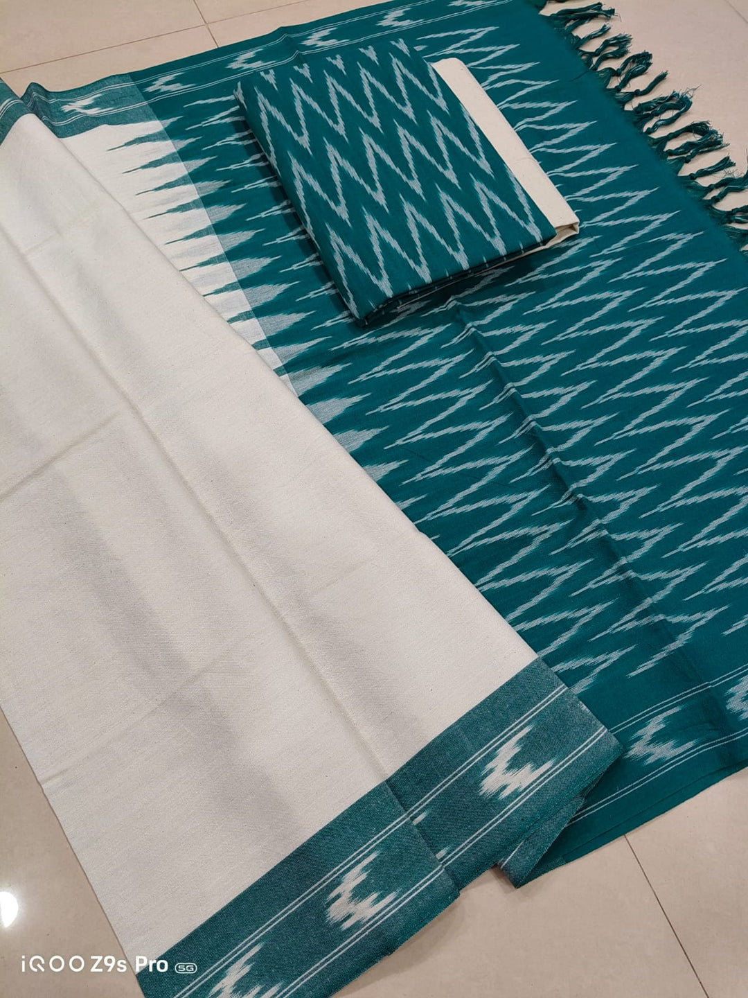 Pure Cotton Ikkat Unstitched Suit