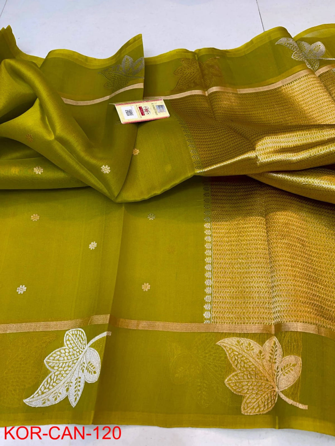 Pure Organza Silk Zari Work Saree.
