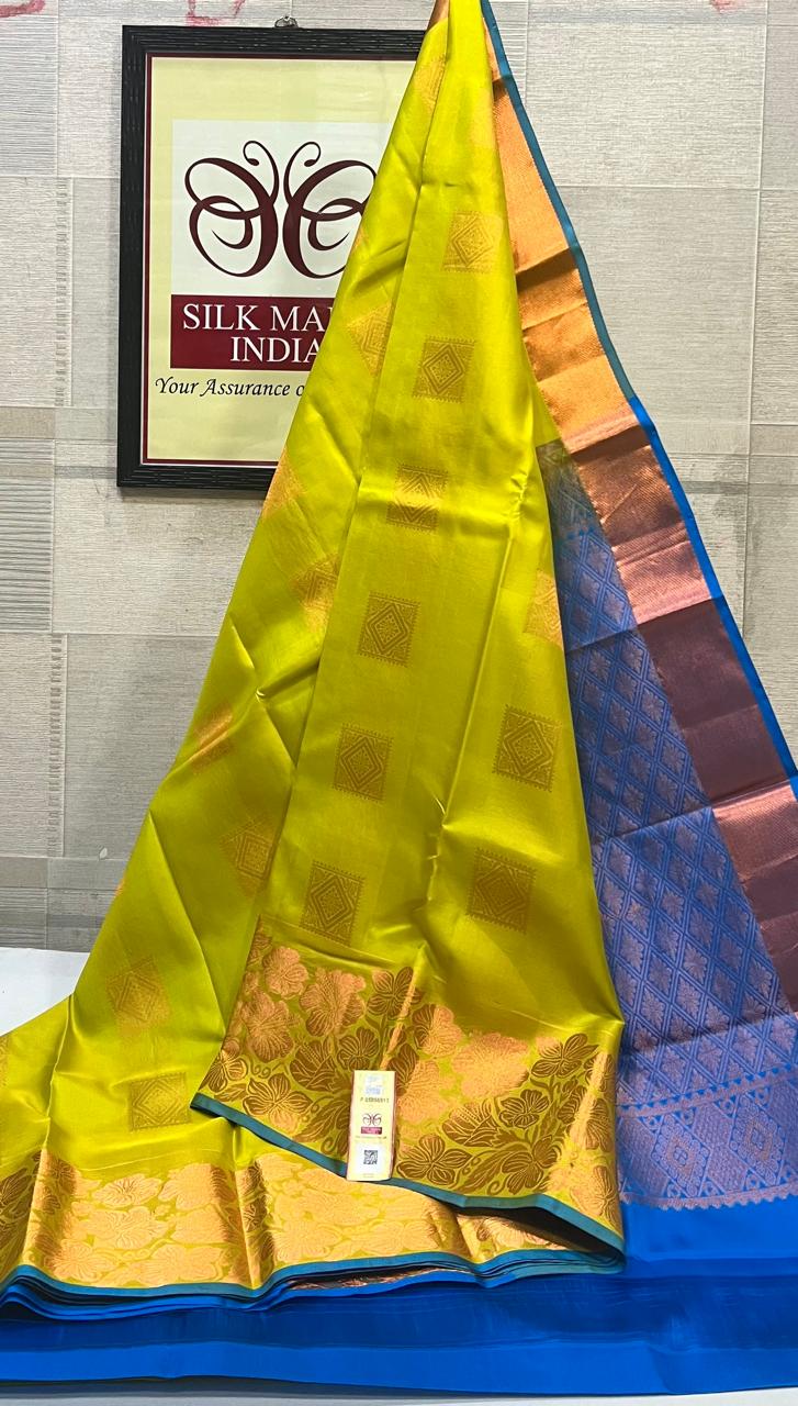 Kanchipuram Pure Handloom Soft Silk Saree.