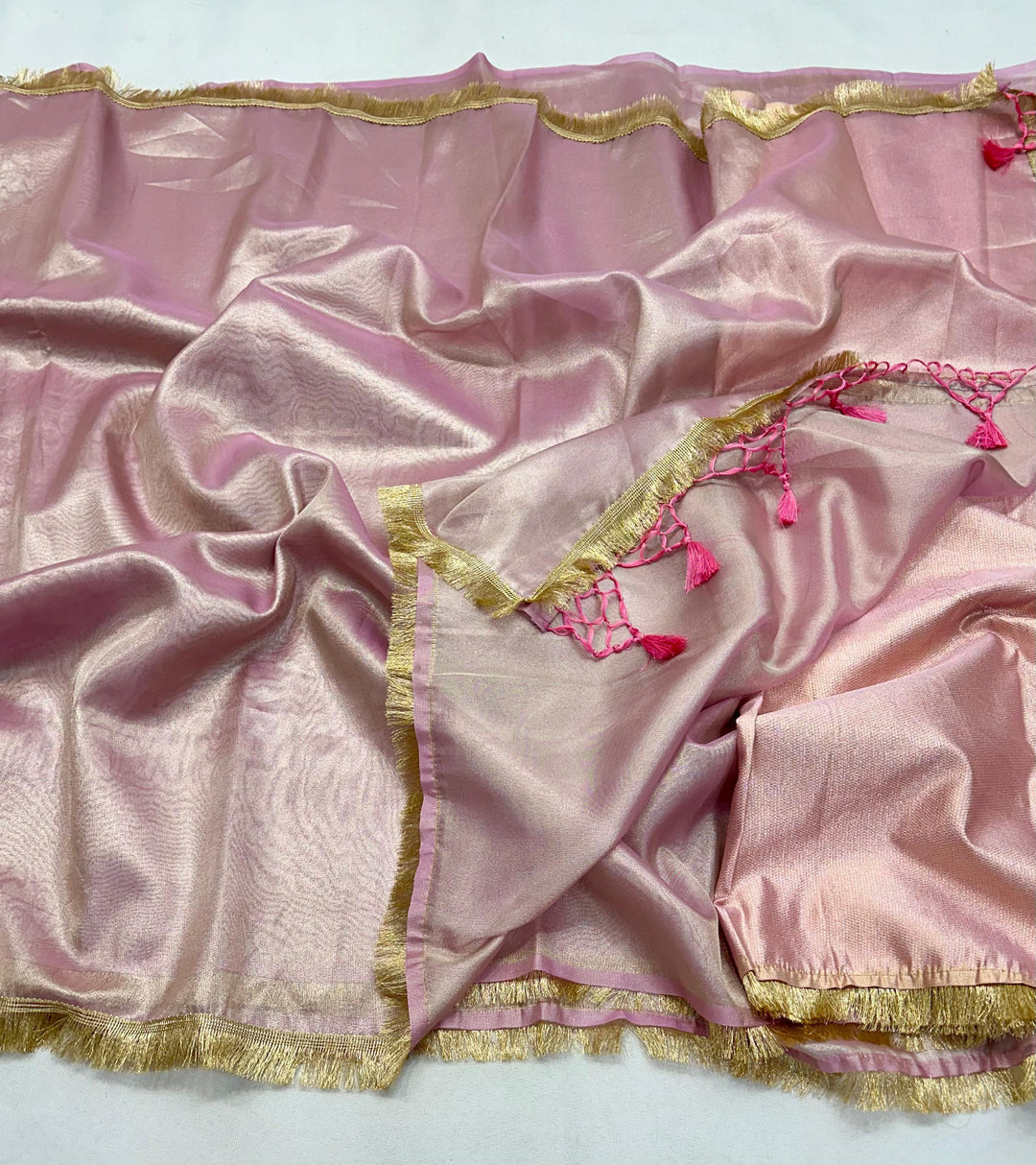 Banarasi Tissue lace Work Soft Silk Saree