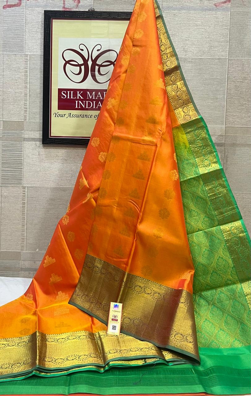 Kanchipuram Pure Handloom Soft Silk Saree.