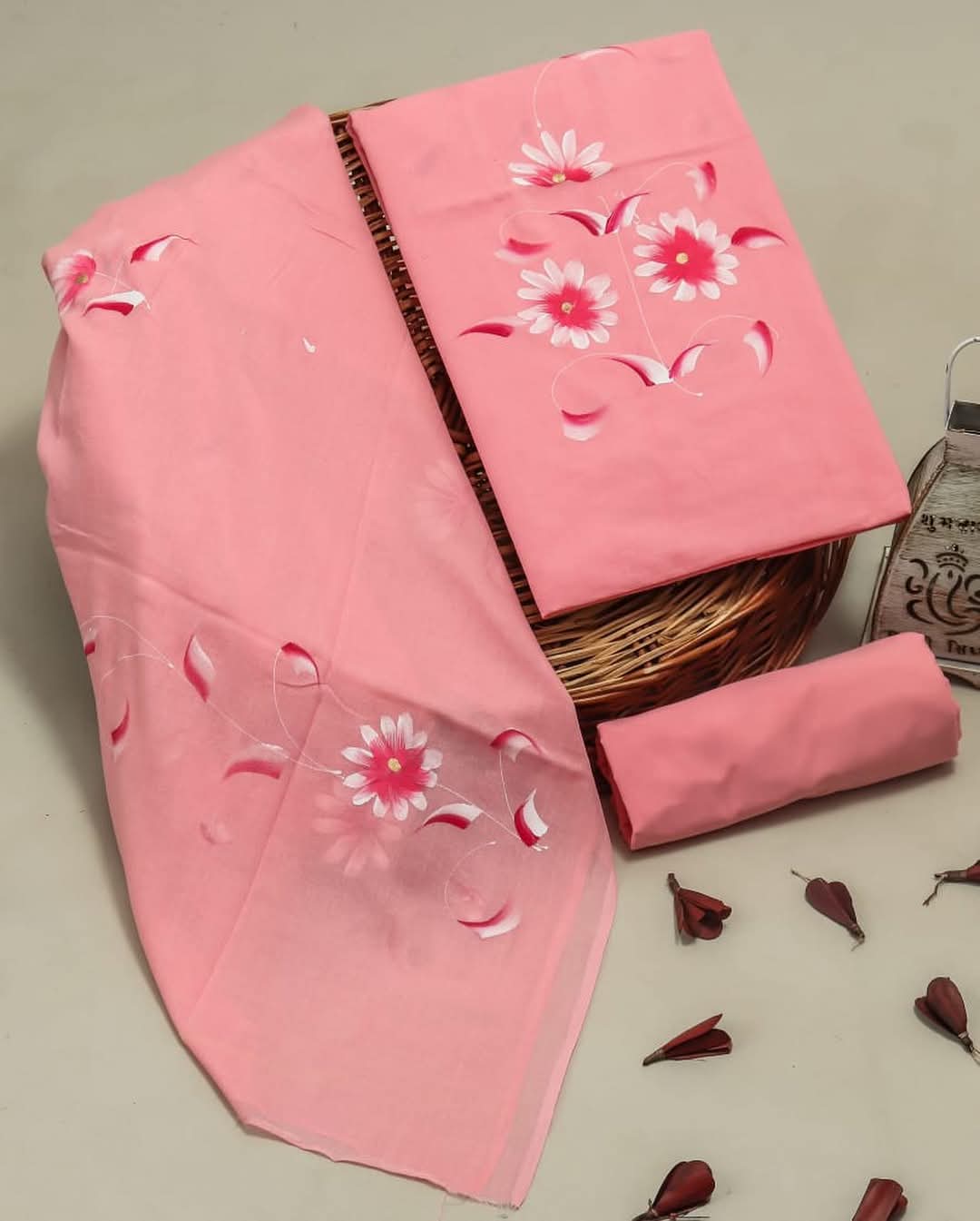 Pure Cotton Hand Block Print Unstitched Suit