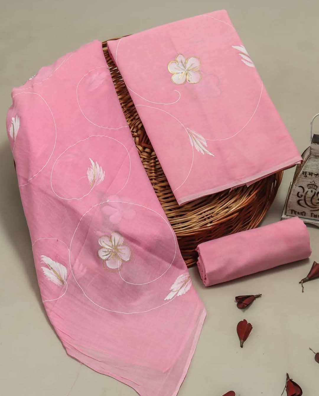 Pure Cotton Hand Block Print Unstitched Suit