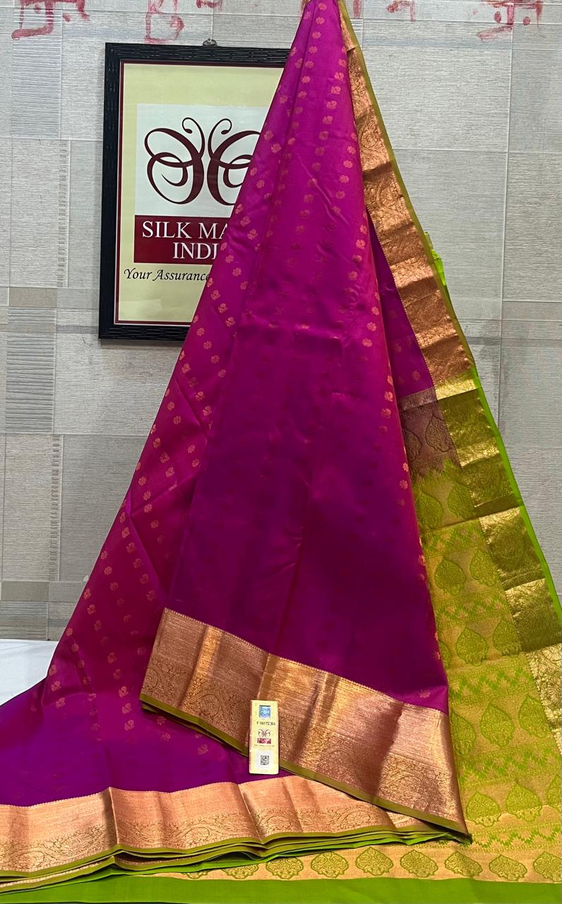 Kanchipuram Pure Handloom Soft Silk Saree.