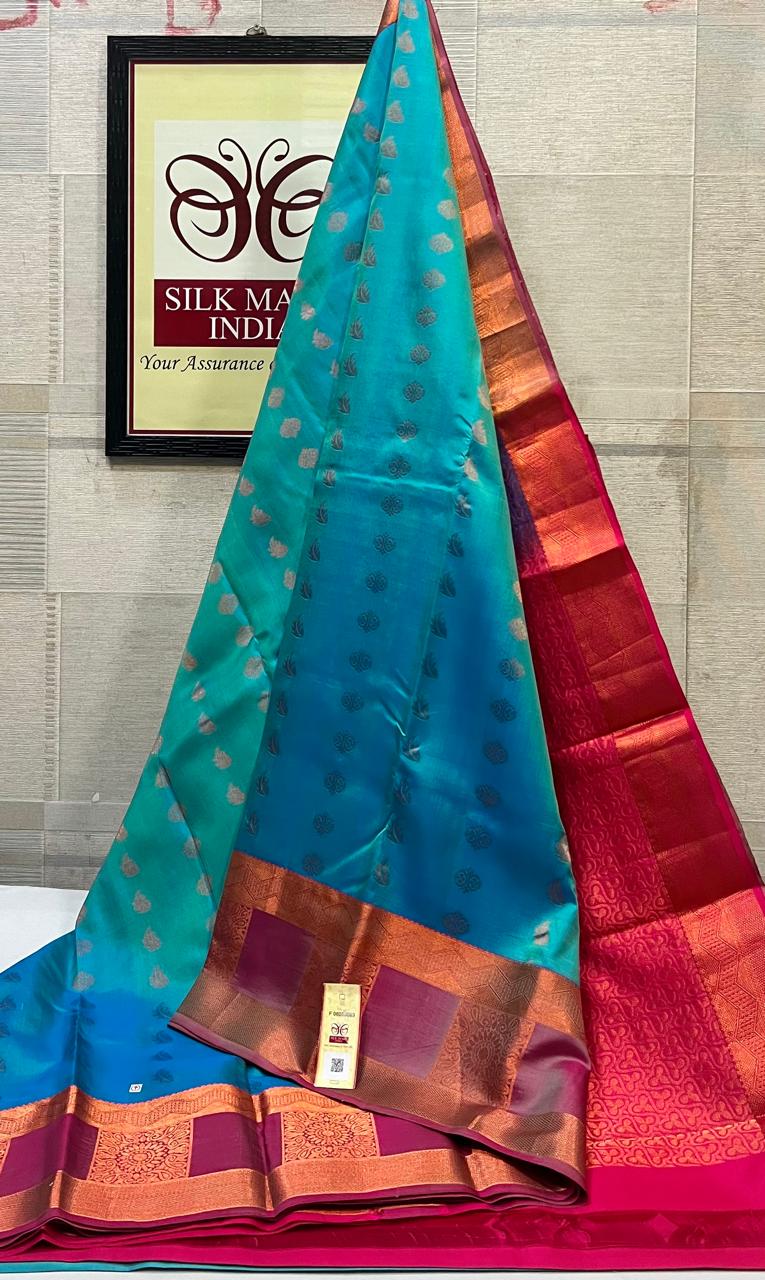 Kanchipuram Pure Handloom Soft Silk Saree.