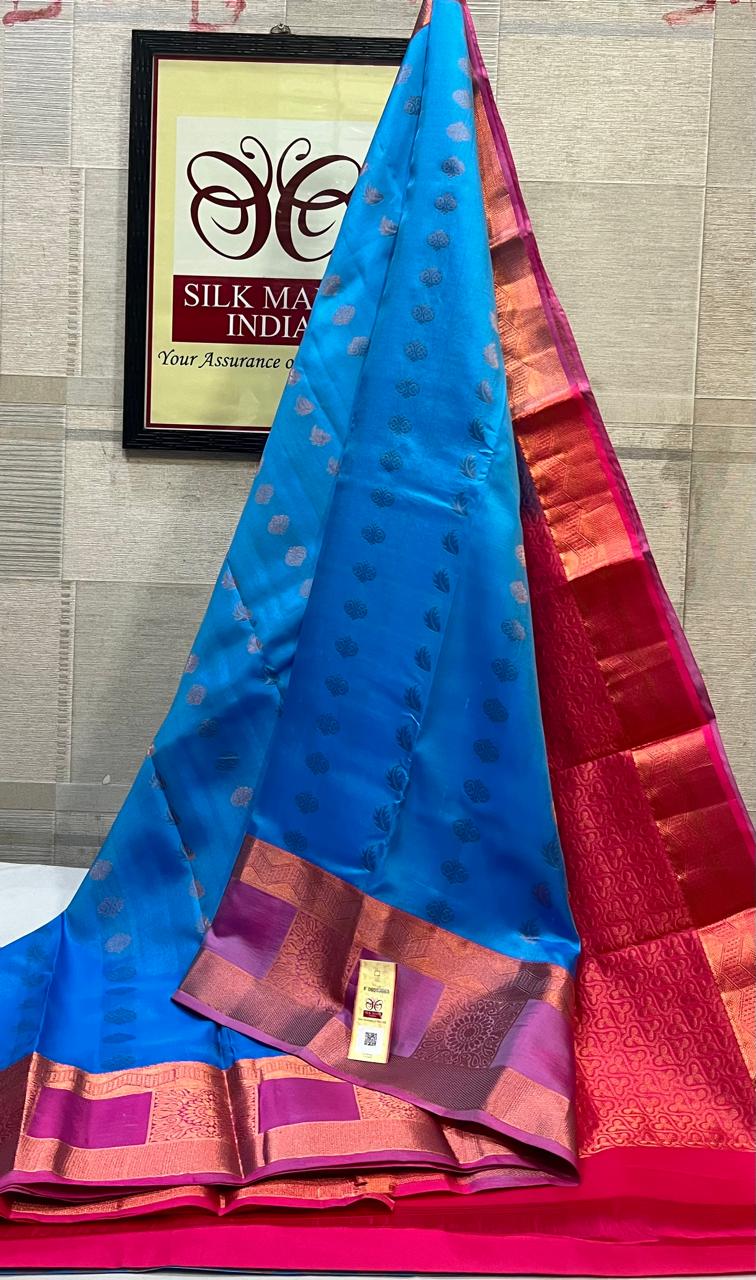 Kanchipuram Pure Handloom Soft Silk Saree.