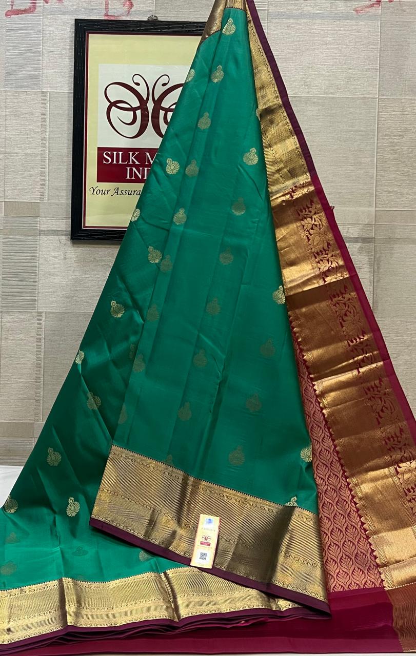 Kanchipuram Pure Handloom Soft Silk Saree.