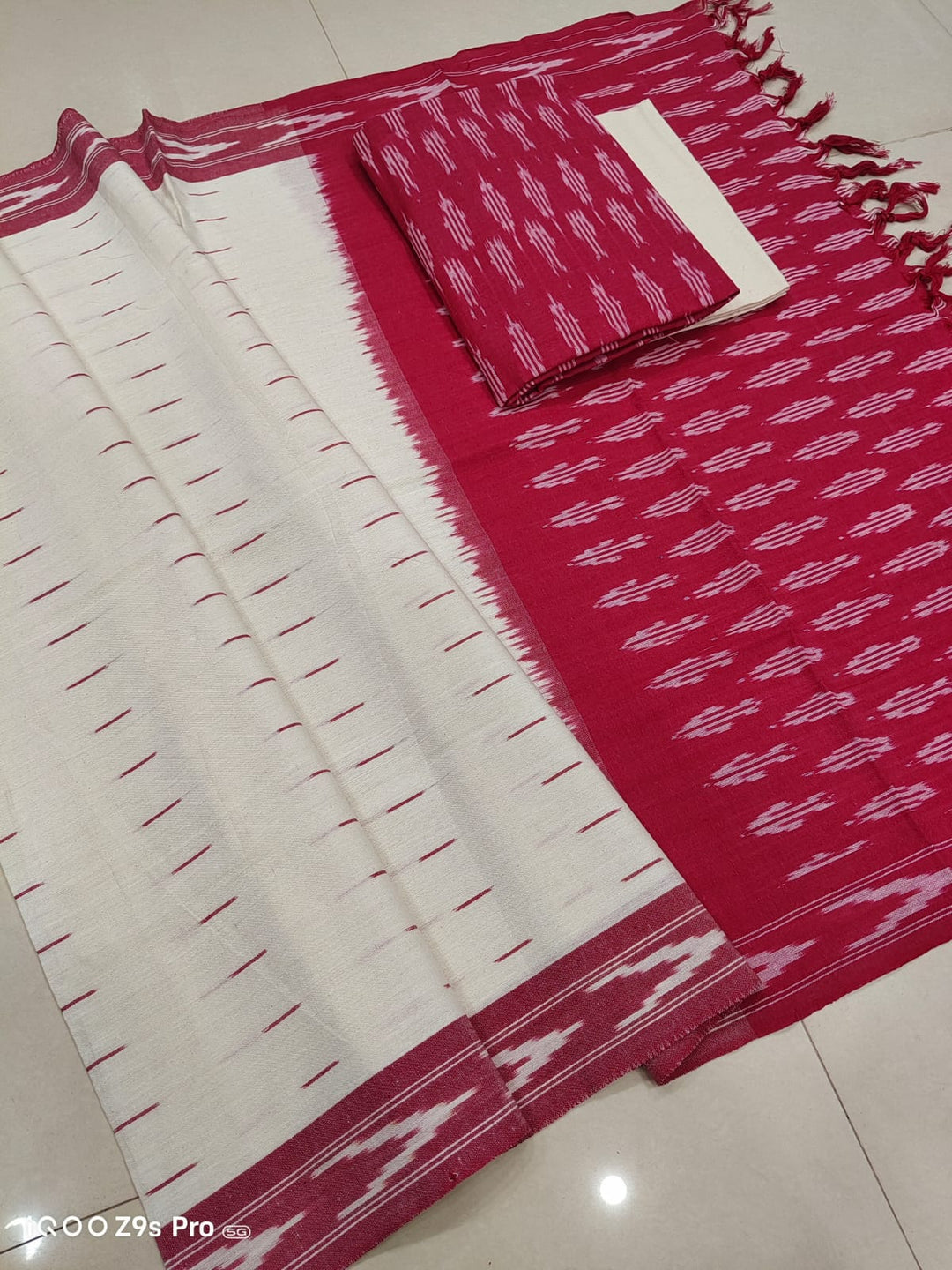 Pure Cotton Ikkat Unstitched Suit