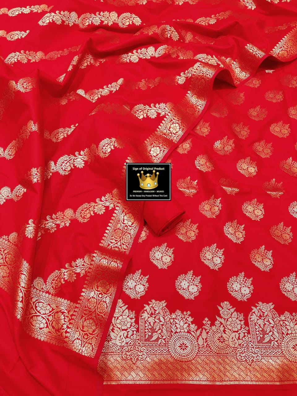 Banarasi Soft Silk Unstitched Suit.