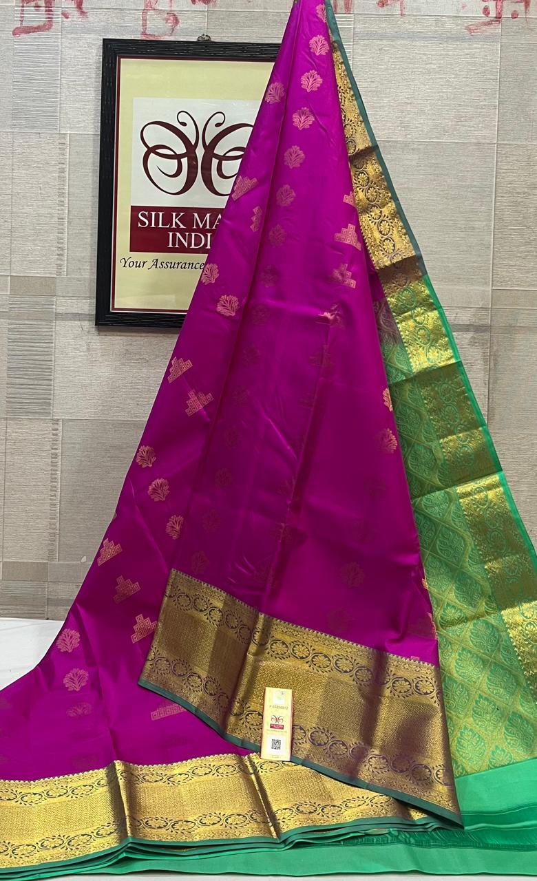 Kanchipuram Pure Handloom Soft Silk Saree.