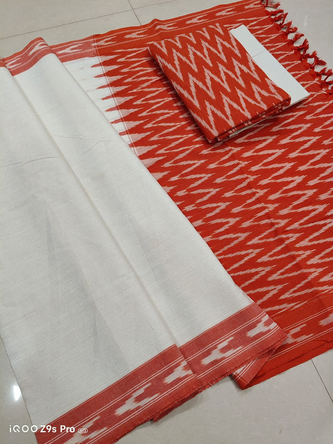 Pure Cotton Ikkat Unstitched Suit