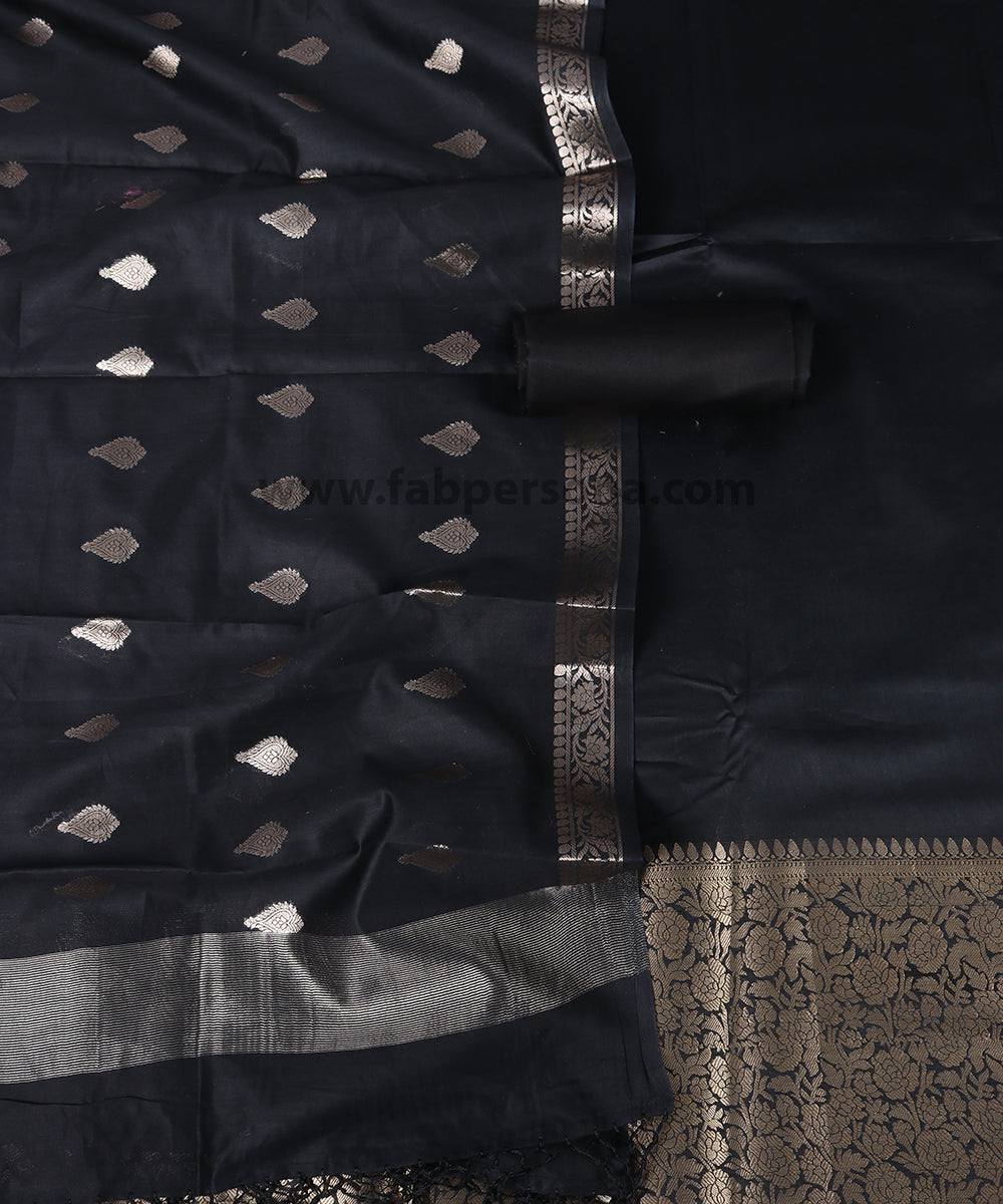 Pure Resham Chandari  Banarasi  Silk Unstitched Suit. | HIGH DEMAND|