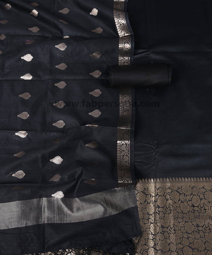 Pure Resham Chandari  Banarasi  Silk Unstitched Suit. | HIGH DEMAND|