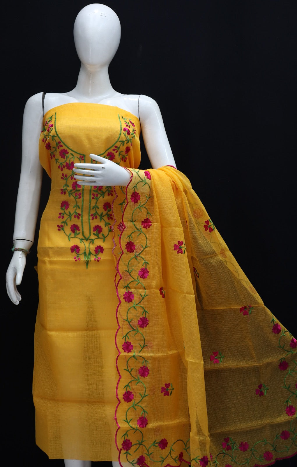 Kota doria Ustitched salwar suit