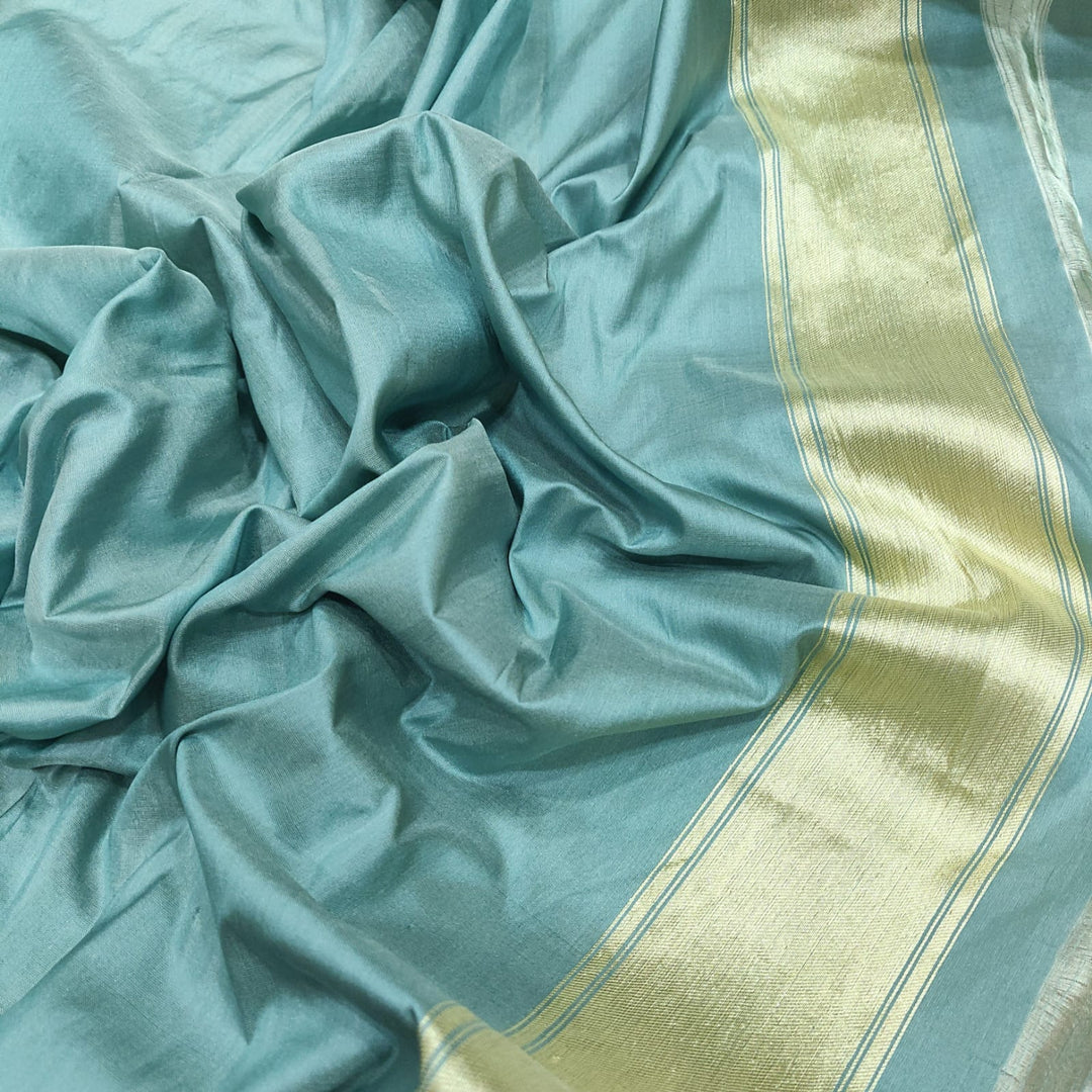 Pure katan silk Hand Weaved Fully Khadwa weaved Zari work Saree