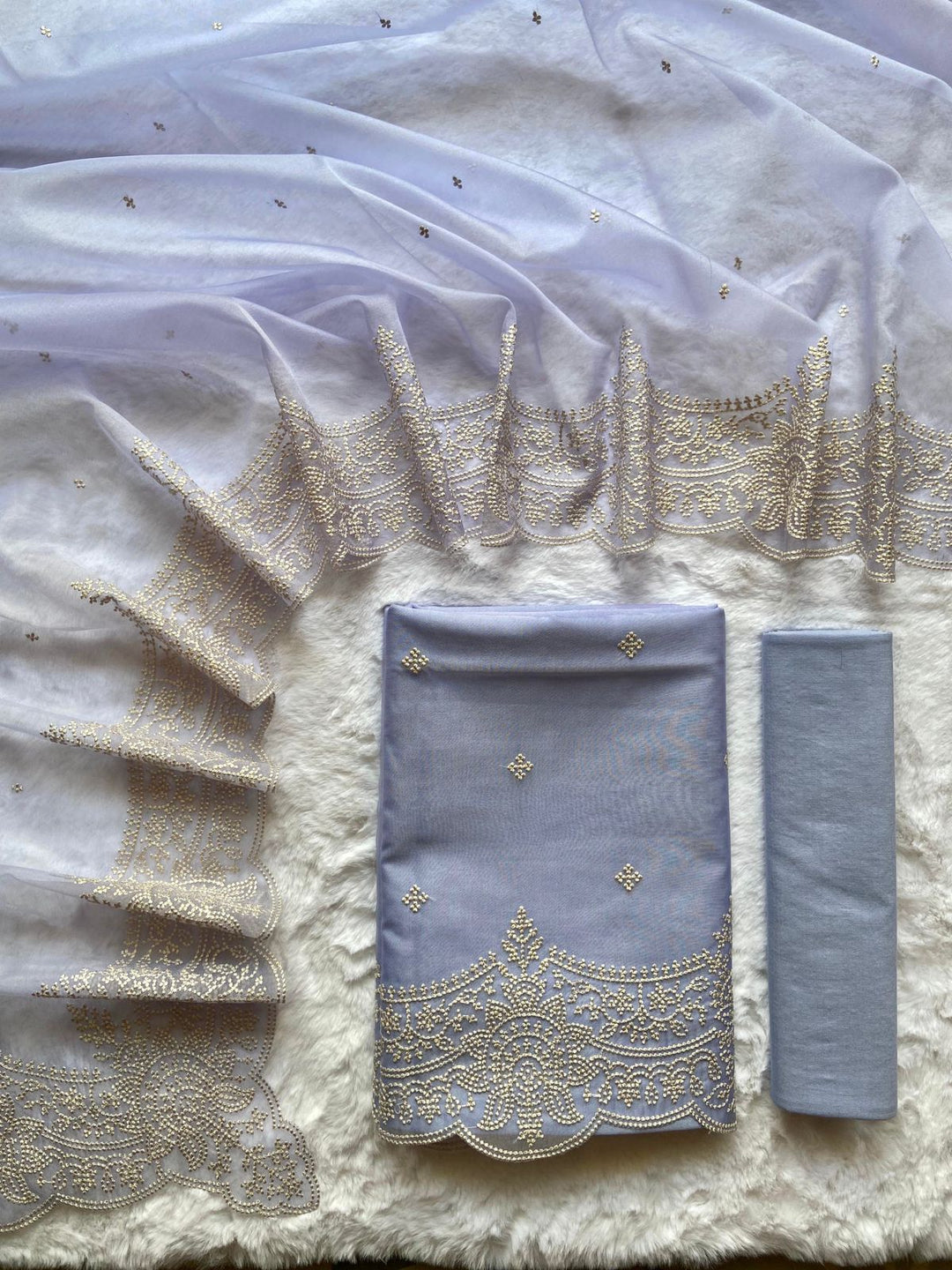 Pure Banarasi Organza Unstitched Suit