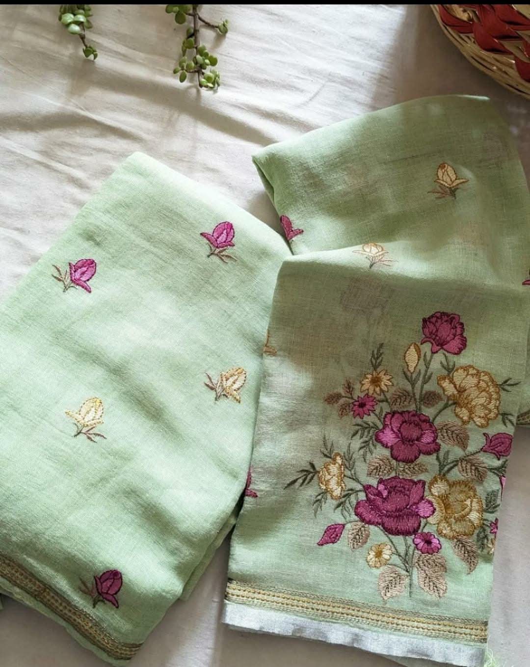 Premium Quality Bhagalpuri Linen By Linen 3 Pc Unstitched Suit