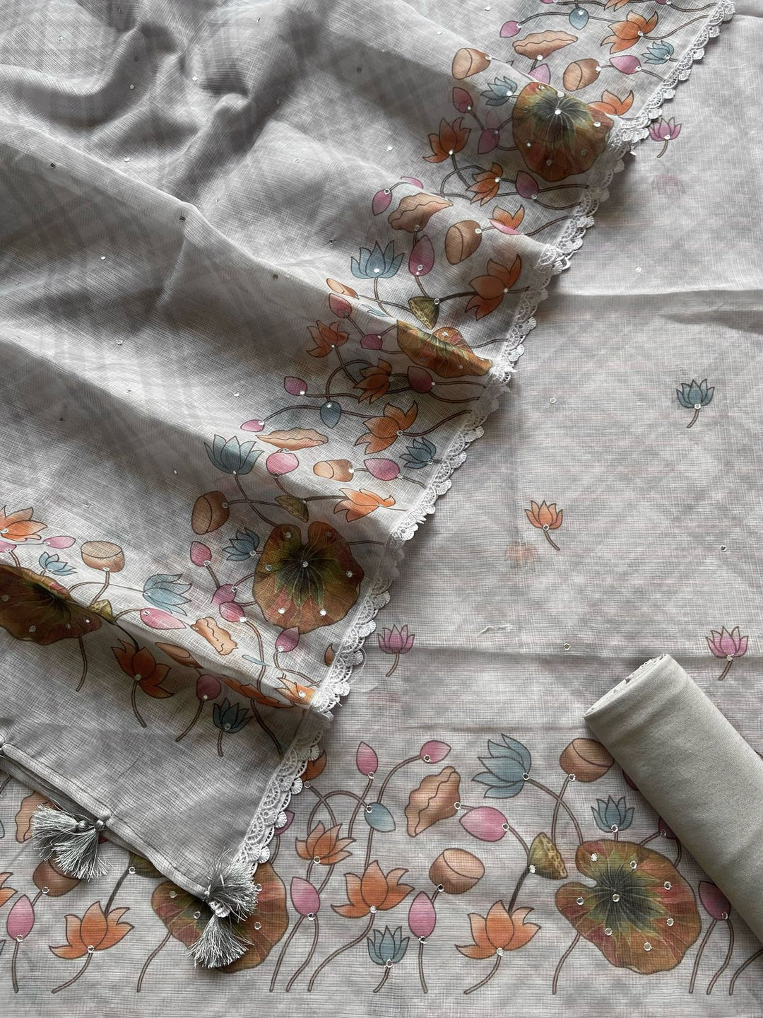 Pure Banarasi Kota Unstitched Suit