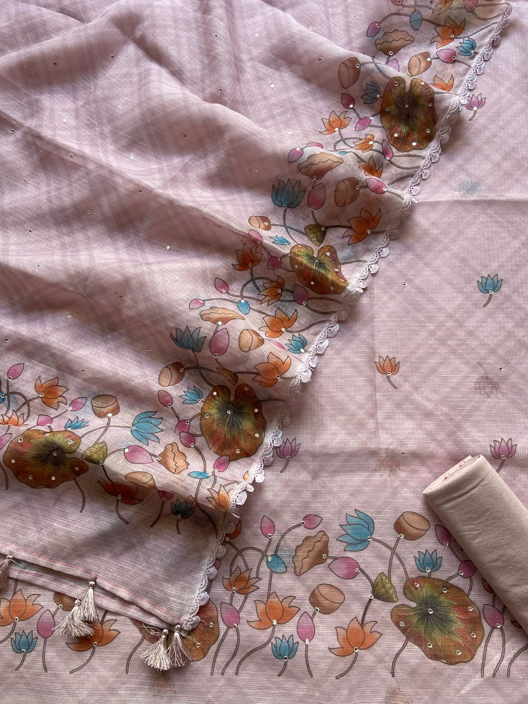 Pure Banarasi Kota Unstitched Suit