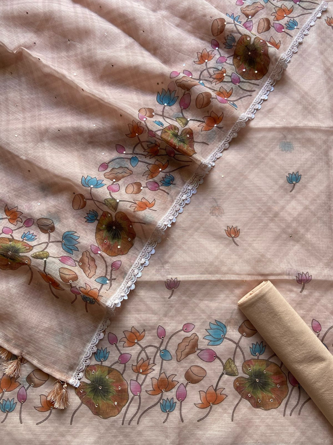 Pure Banarasi Kota Unstitched Suit