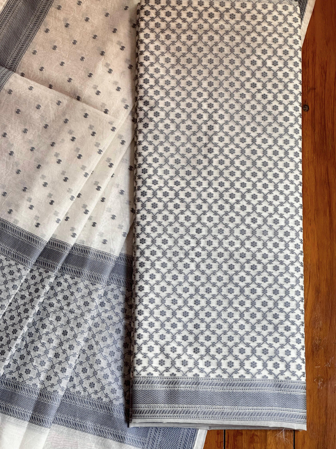 Premium Quality Pure Banarasi Cotton Resham Weaved Unstitched Suit