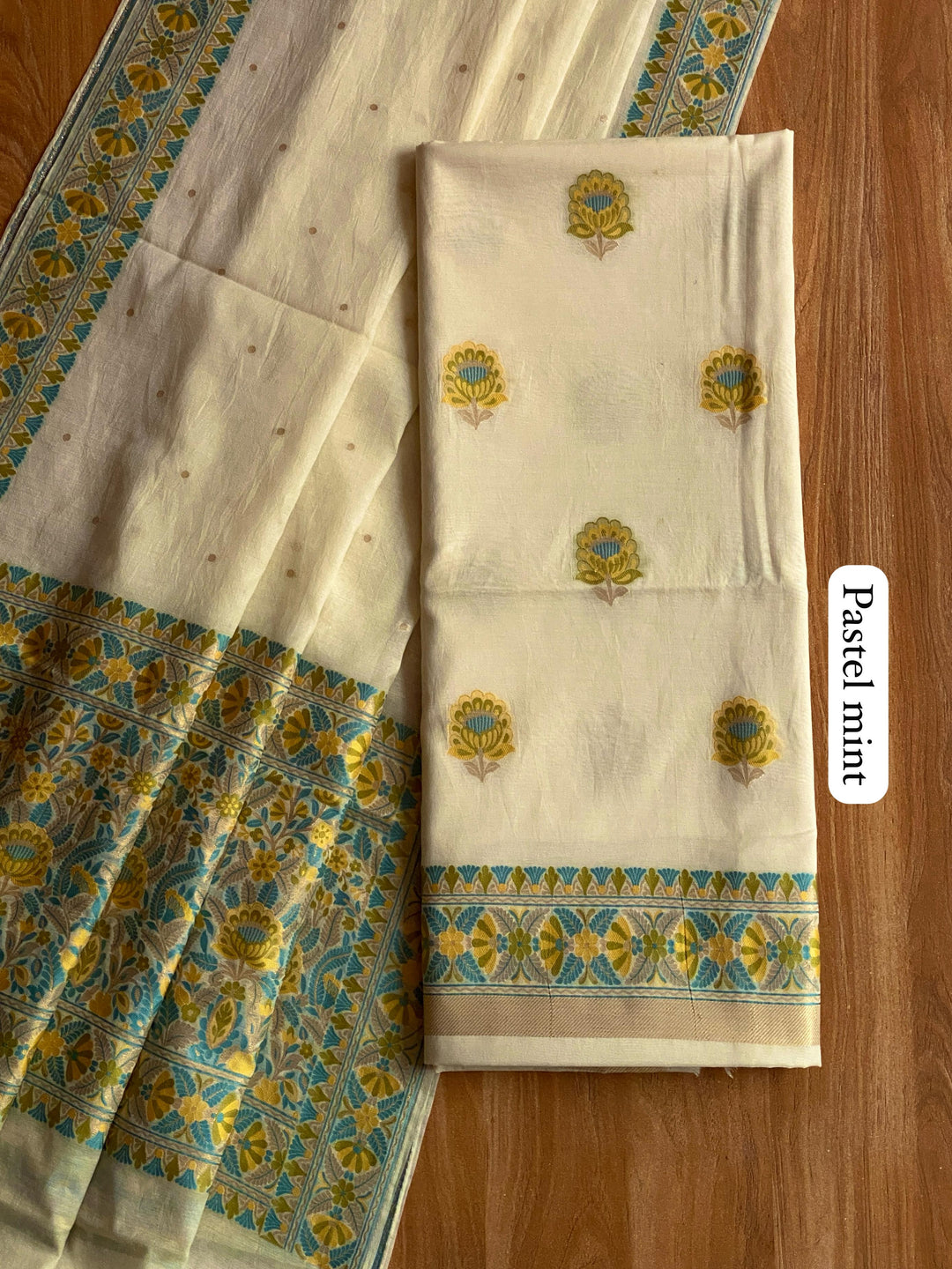Pure Banarasi Mul Chanderi Tilfi Weaved Unstitched Suit