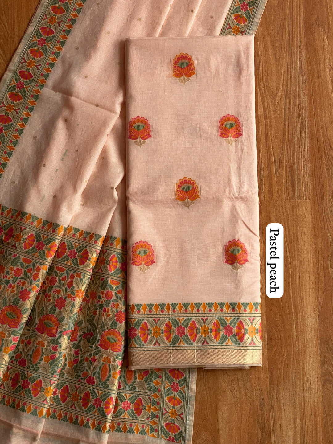 Pure Banarasi Mul Chanderi Tilfi Weaved Unstitched Suit