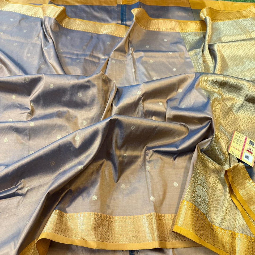 Pure Banarasi Katan Silk Saree With Zari Work