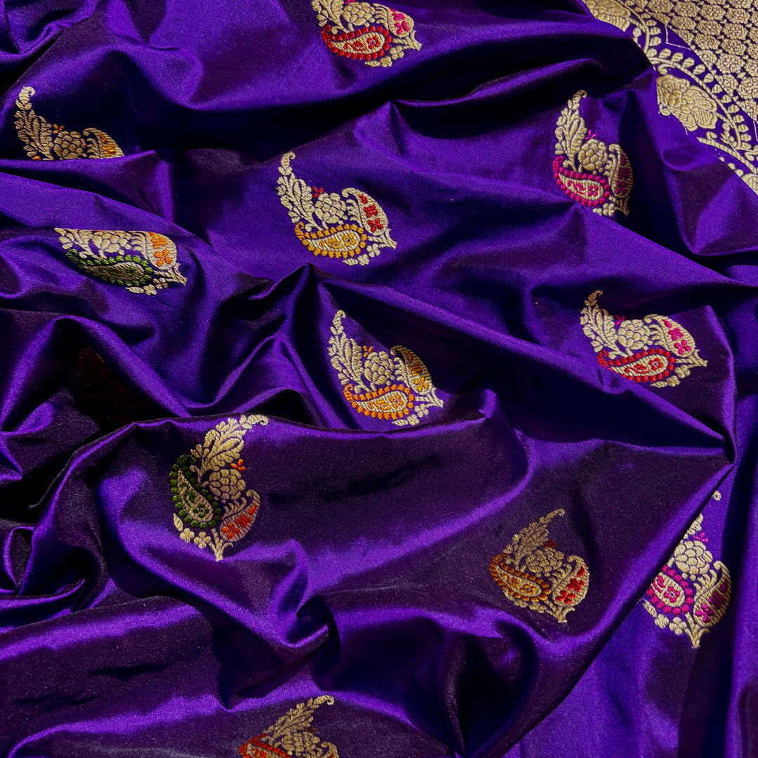 Handcrafted Handloom Weaved Pure Katan Silk Saree With Kadwa Work LIMITED EDITION