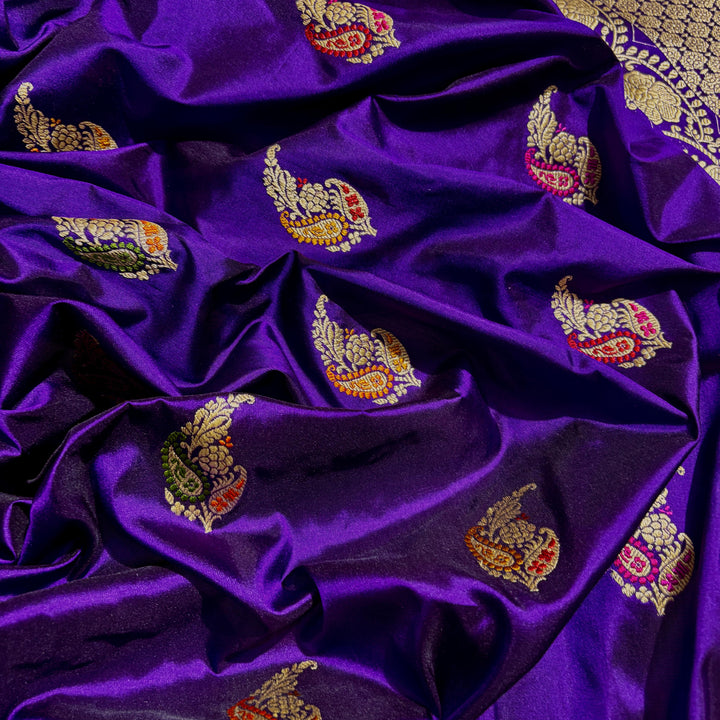 Handcrafted Handloom Weaved Pure Katan Silk Saree With Kadwa Work LIMITED EDITION