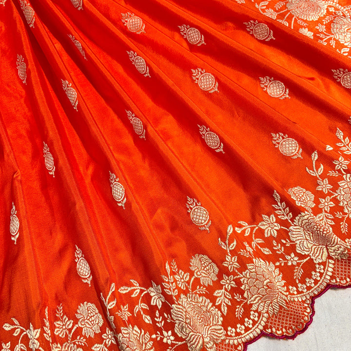 Handcrafted Handloom Weaved Pure Katan Silk Saree With Kadwa Work LIMITED EDITION