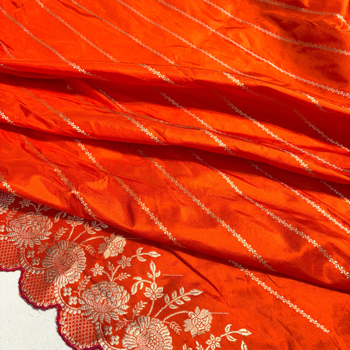 Handcrafted Handloom Weaved Pure Katan Silk Saree With Kadwa Work LIMITED EDITION