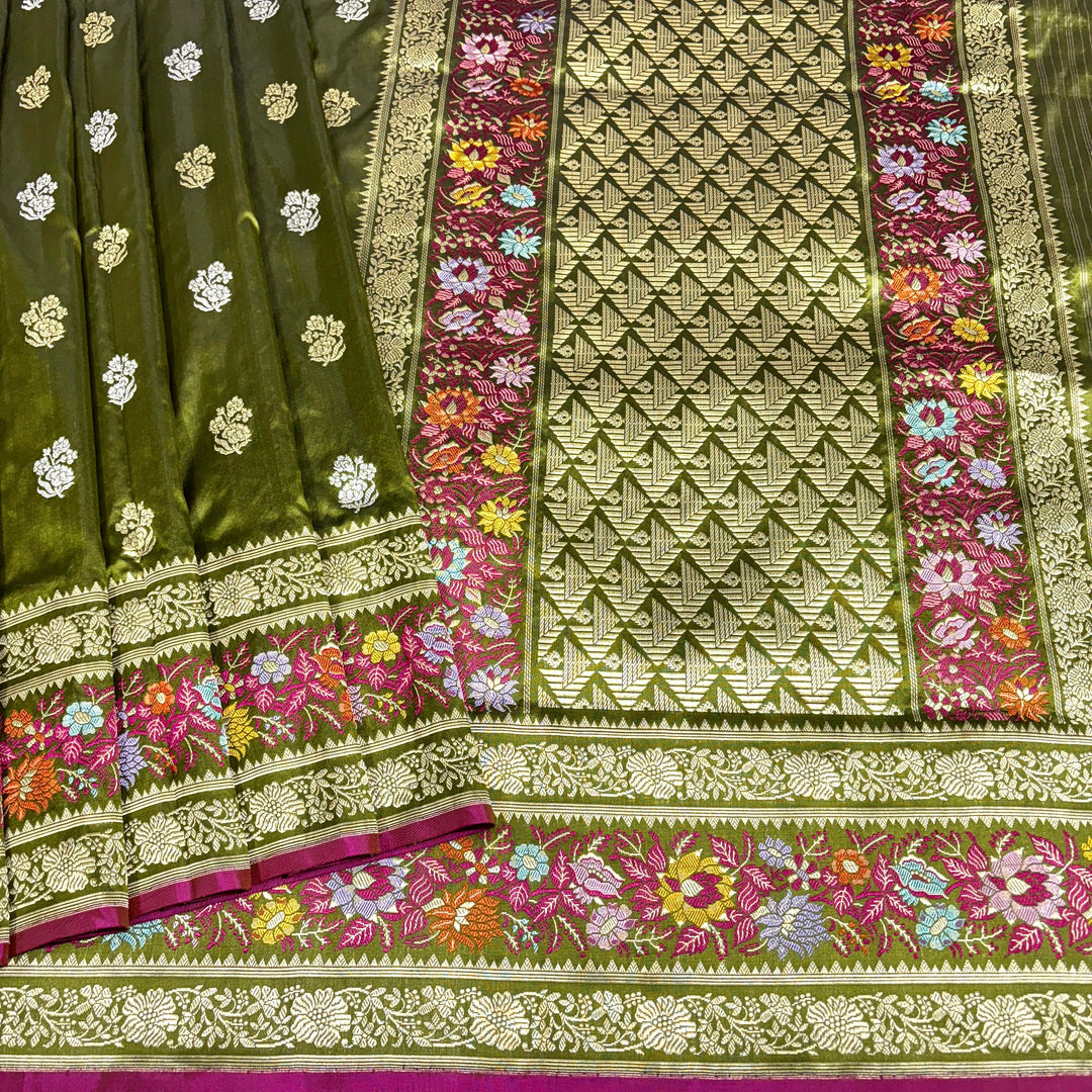 Handcrafted Handloom Weaved Pure Katan Silk Saree With Kadwa Work LIMITED EDITION