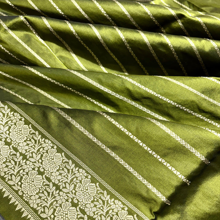 Handcrafted Handloom Weaved Pure Katan Silk Saree With Kadwa Work LIMITED EDITION