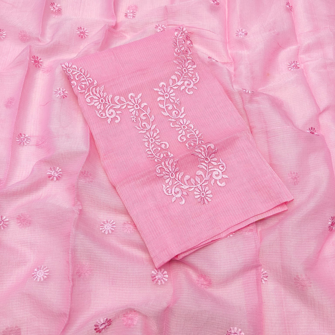 Kota Doriya Embroidery work 3-pc Unstitched Suit