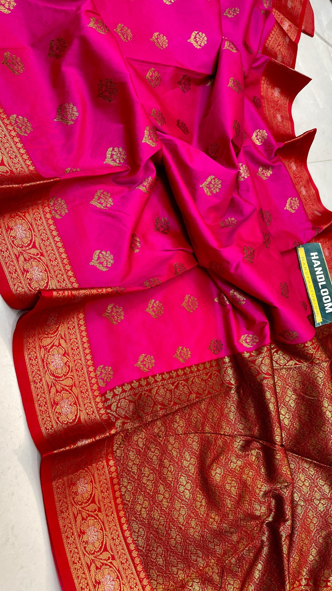 Maheswari Silk Saree With Running Blouse | HANDLOOM WEAVED|