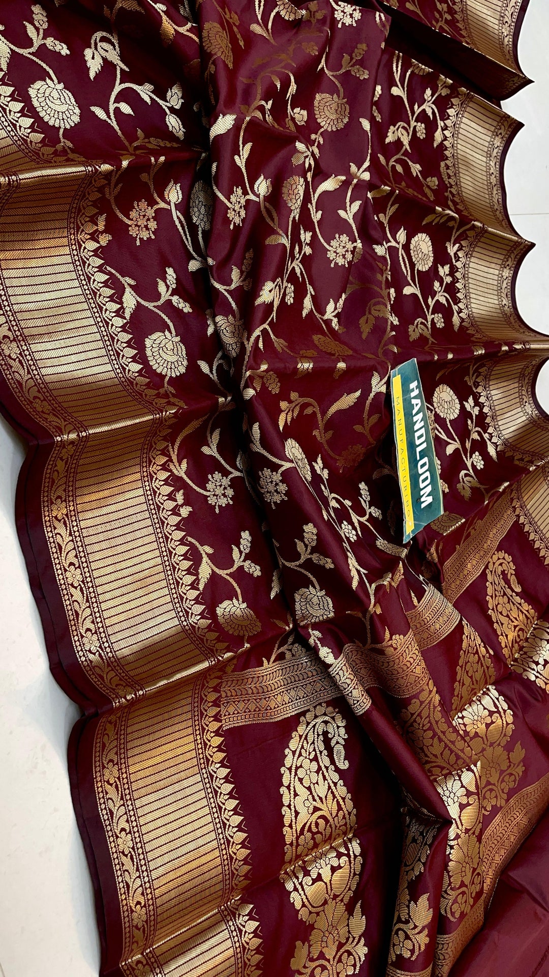 Maheswari Silk Saree With Running Blouse | HANDLOOM WEAVED|