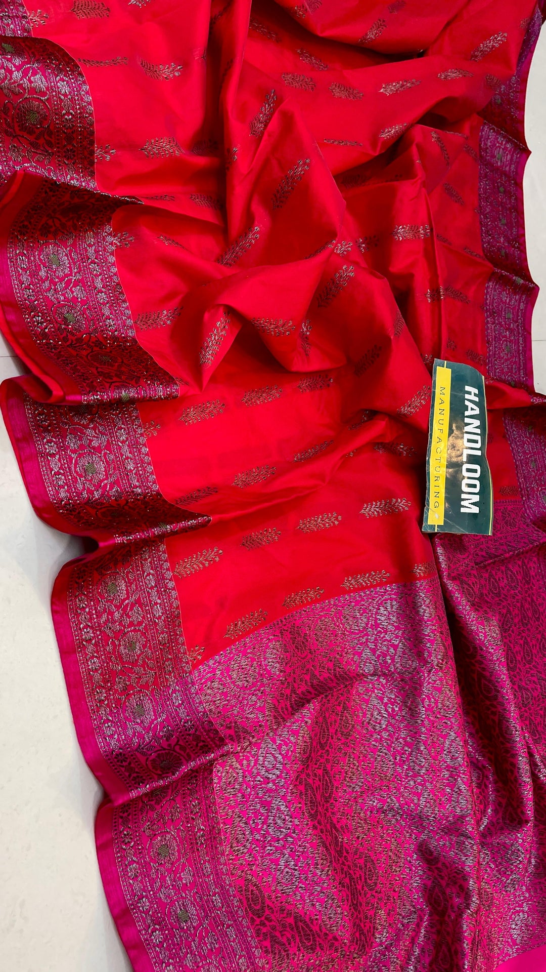 Maheswari Silk Saree With Running Blouse | HANDLOOM WEAVED|