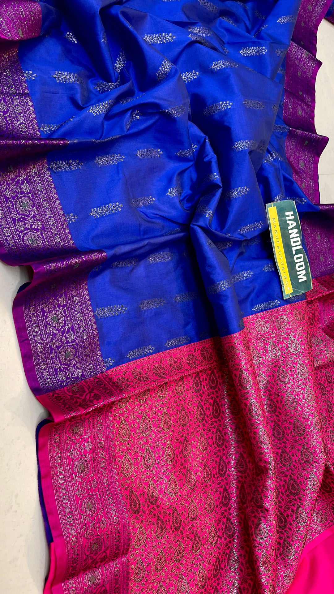 Maheswari Silk Saree With Running Blouse | HANDLOOM WEAVED|