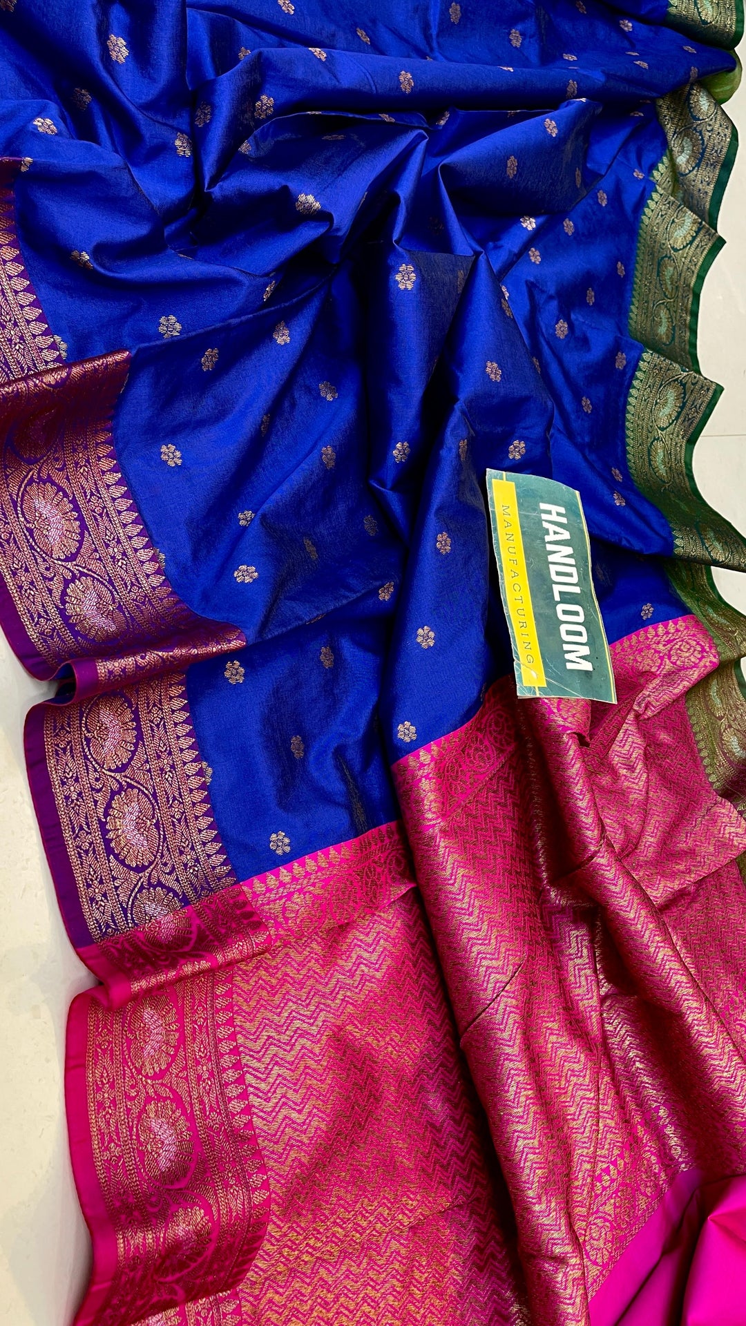 Maheswari Silk Saree With Running Blouse | HANDLOOM WEAVED|
