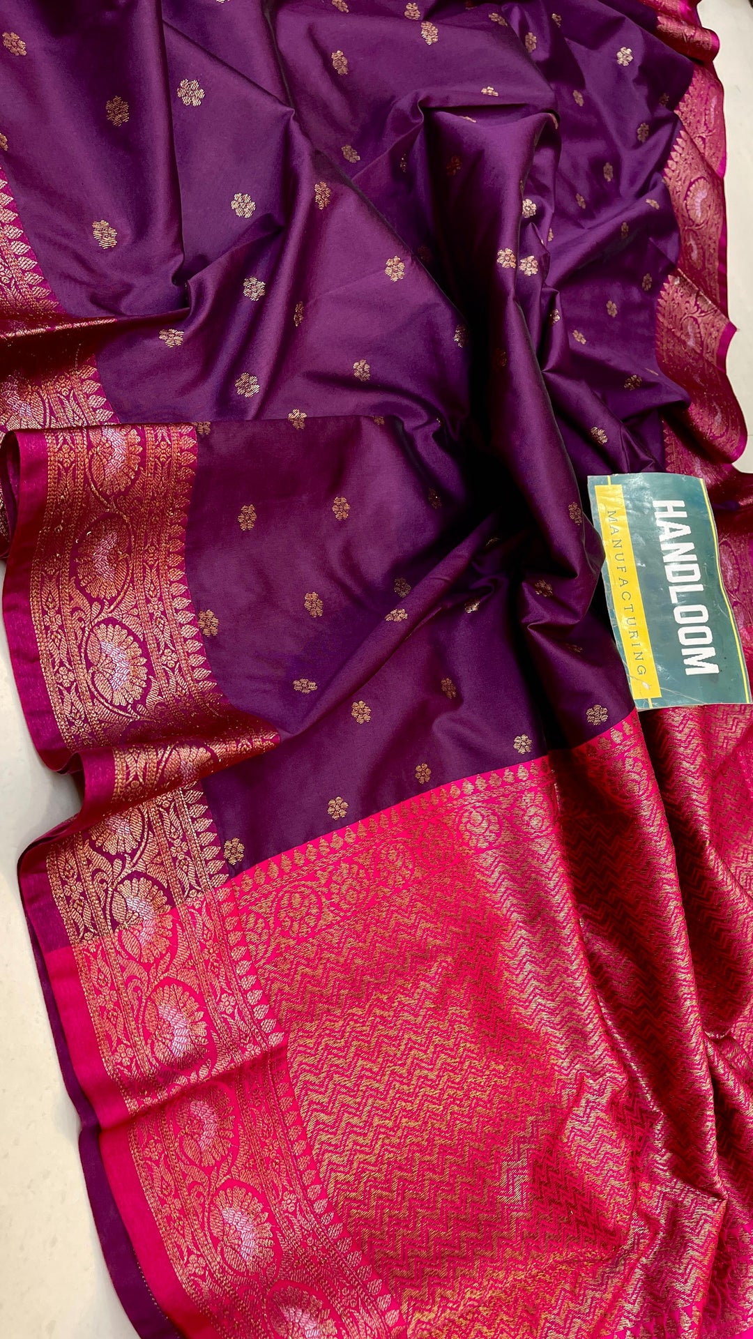 Maheswari Silk Saree With Running Blouse | HANDLOOM WEAVED|
