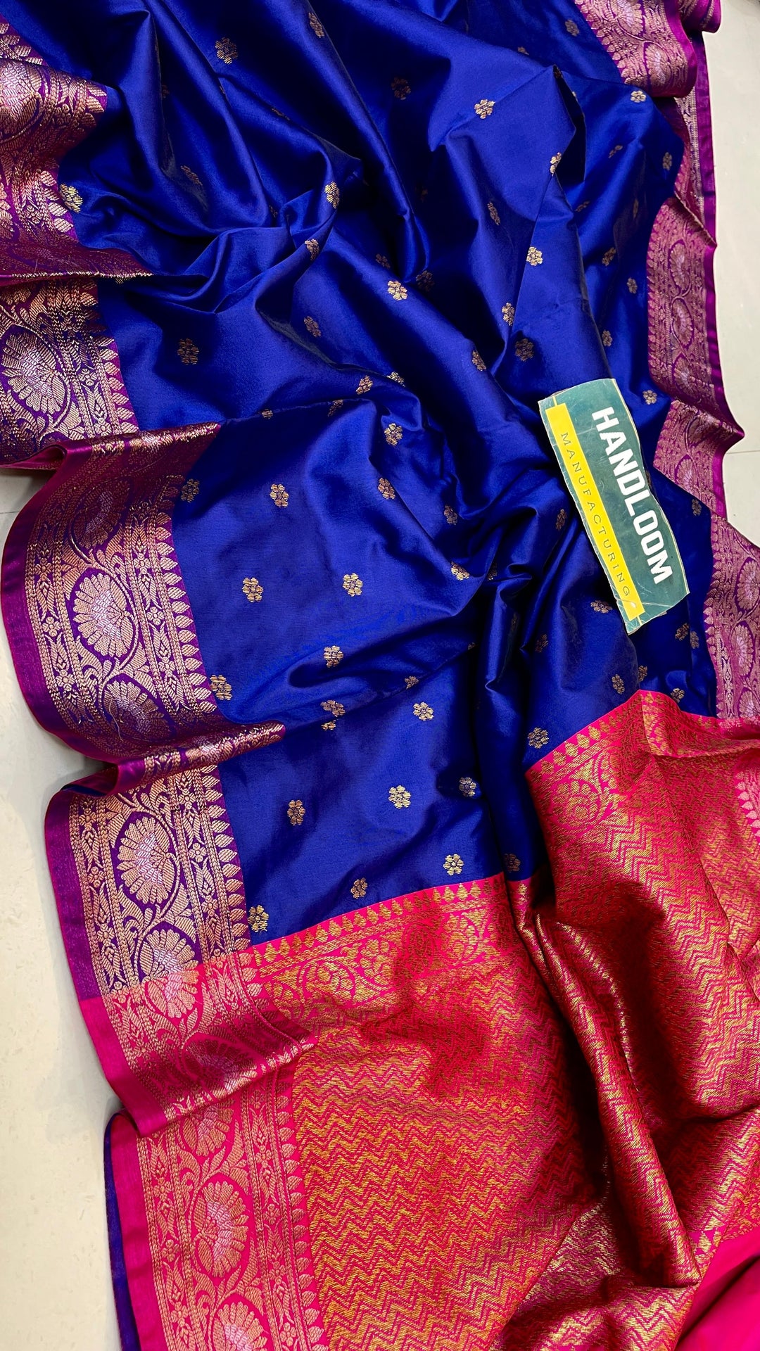 Maheswari Silk Saree With Running Blouse | HANDLOOM WEAVED|