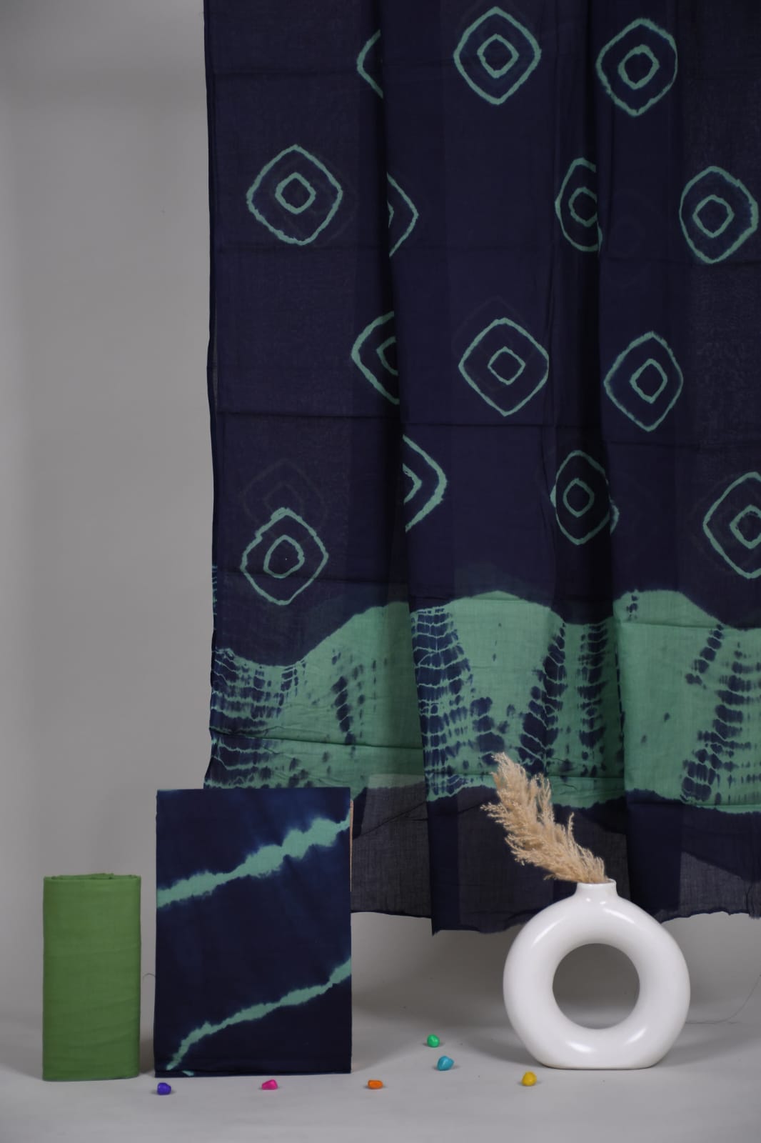 Pure Cotton Hand Block Print Unstitched Suit