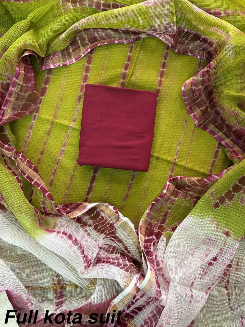 Pure Kota Doria Unstitched Suit