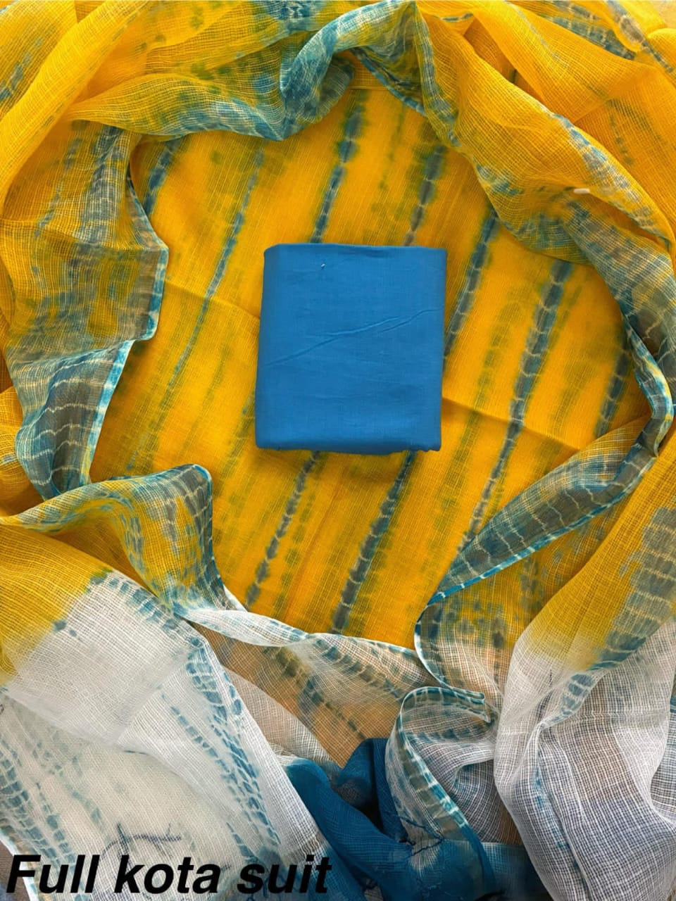 Pure Kota Doria Unstitched Suit