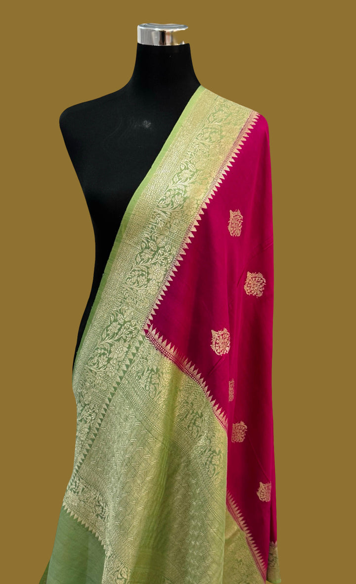 Handloom Pure Tussar Georgette Silk Saree