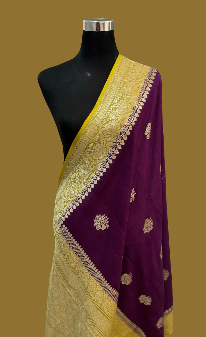Handloom Pure Tussar Georgette Silk Saree