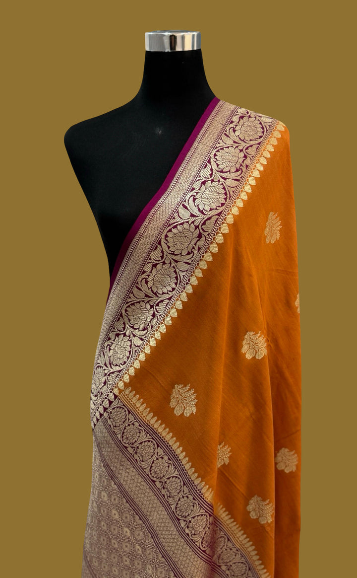 Handloom Pure Tussar Georgette Silk Saree